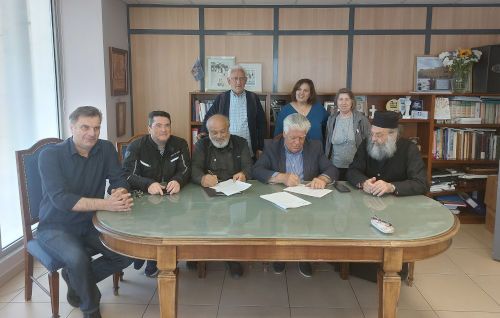 Υπογραφή σύμβασης έργου: Εξωραϊσμός Πλατείας Ηλιάκη στα Πευκάκια Δήμου Αγίας Παρασκευής»